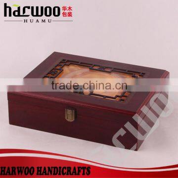 wooden display box case with acrylic window