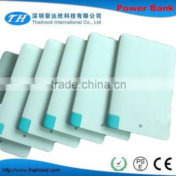 2015 Hot Selling Usb Charge Cable Power Bank Thin Credit Card Power Bank Portable Universal Power Bank CE FCC ROHS