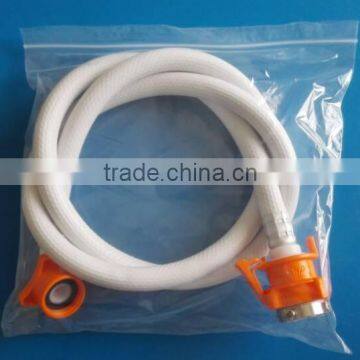 Washing Machine Anti-explosion Inlet Flexible Pipe Plastic Hose Water Inlet Extension Pipe With White Connector