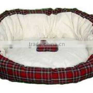 Suede Pet Bed with removable inner cushion