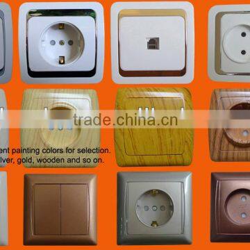 3-way 2 Pin EU Standard Ground Switch Extension Socket photo-3