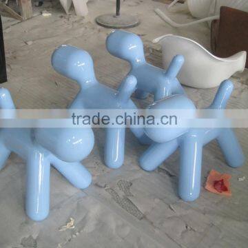 children favourite funny color fiberglass puppy chair