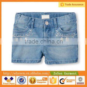 2016 100% Cotton Summer Kid Girl Short Pant Children Shorts Jeans For Girls