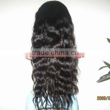 Top quality indian human remy hair full lace wig