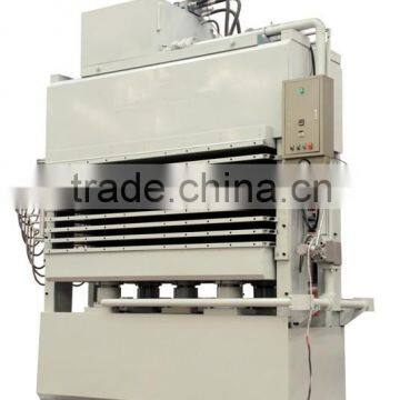 wood veneer laminating hot press machine in machinery