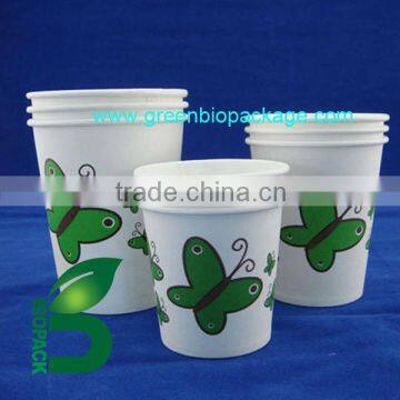 Disposable paper cup with Pla inner lining