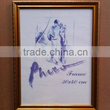 cheap wholesale large ornate golden ps plastic photo picture frame 30x40cm