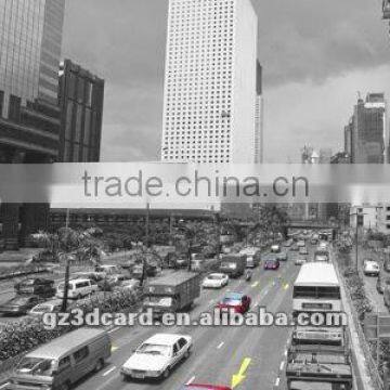 high quality custom 3d lenticular poster city scene