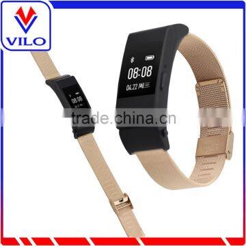 Stainless Steel Replacement Watch Band Strap fixing For Huawei B2 Talkband Gold Black