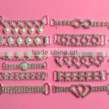 Stock hot selling Factory price MIX rhinestone connector for headband/hairwear(RCM)