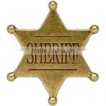 Wholesale and retail badge Best-selling gold star badge shape