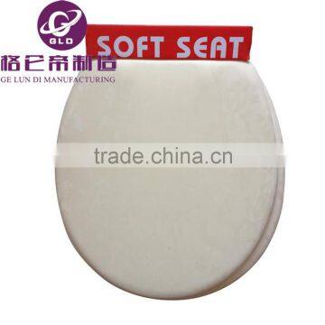 GLD High Quality Hot Sale WC Colorful 17 Inches Thick Sponge Durable Household Toilet Lid PVC Soft Adult Toilet Seat Cover Spong photo-3