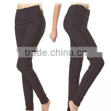 2016 ladies high spandex fitness compression pants