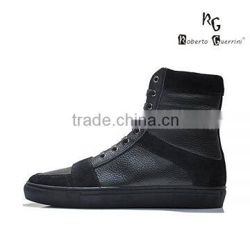 Custom High Top Genuine Leather Sneakers photo-2