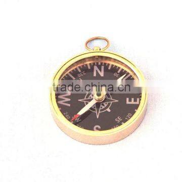 Solid Brass Captain's Black Faced Compass -brass pendant compass 13407