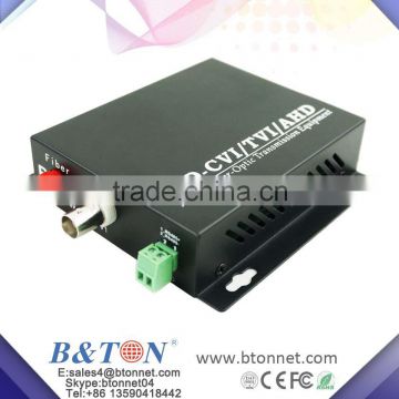 4Ch 720P/960P/1080P HD-CVI/AHD/HD-TVI Converter Fiber Optic to BNC Video Converter fiber optical transmitter and receiver