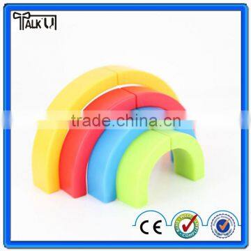 Good Quality Plastic Pen rainbow highlighter/School OEM magic rainbow highter/Colourful children rainbow highlighter