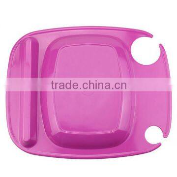 100% Melamine Plastic Wine Glass Holder Plate photo-4