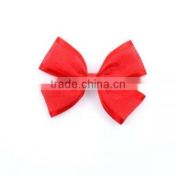 red organza ribbon bows