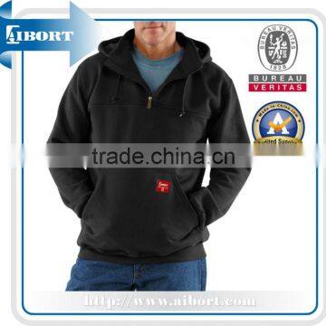 JHDM-679-1 men's heavyweight hooded zip sweatshirt