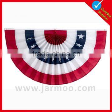 Hot selling pleated american flag bunting