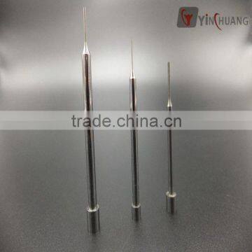 High quality precision Tungsten Carbide Punches with Air Hole, Carbide Head and Hardened Steel Collar