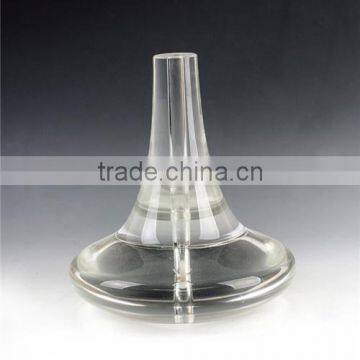 artificial flower glass vase crystal cone shape flower vase