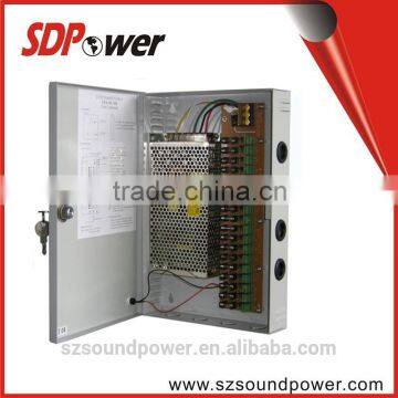 120W 12v 10a competitive type outdoor power supply 18 outputs
