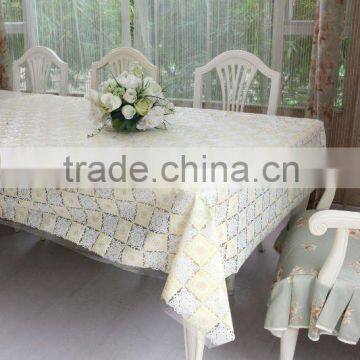 elegant plastic Square decorating vinyl Lace Tablecloths