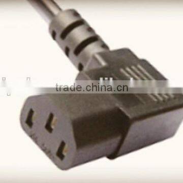 US standard 10A 125V 3 pole C13 angled connector