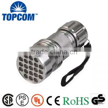 Aluminum Small LED Lantern MINI 21 LED Flashlight For AAA Dry Battery