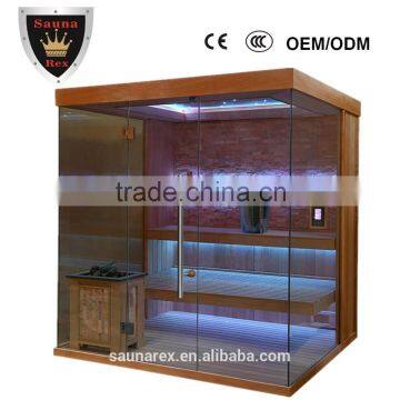 5 person 2016 new products sauna room with glass door