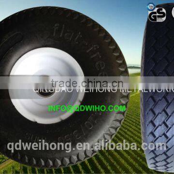 11years factory 3.00-4 3.50-4 3.50-6 4.00-6 3.50-8 4.00-8 PU foam flat free PU wheel