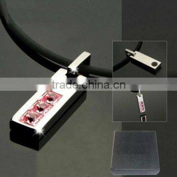 Wholesale fashion germanium useful high quality 4 rope oem titanium necklace