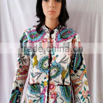 Reversible Kantha Jacket / Winter Jackets / Short Fashion Jacket Online