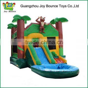 commercial monkey bouncy castle inflatable slide and bounce house , jumping castles with prices