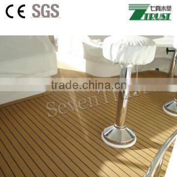 Synthetic teak pvc boat decking floor,ship deck flooring