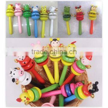 Hot Selling Wooden Baby Rattle Toy,musical Baby Bell Toy,musical Toy