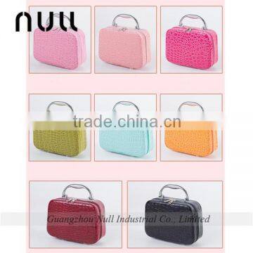 Wholesale Promotional Small Beauty Clear Leather Travel Cosmetic Bag