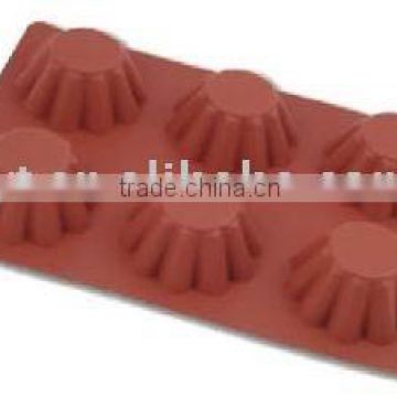 6 Cavities Small Flower Silicone Cake Mould