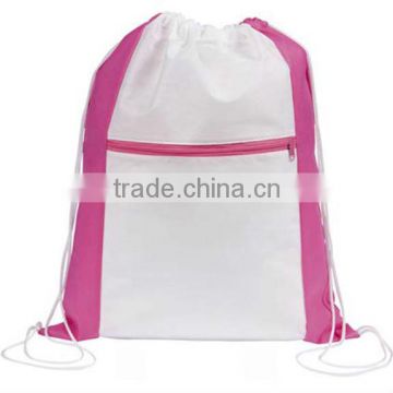 Promotional Pink Kangaroo Drawstring Backpacks