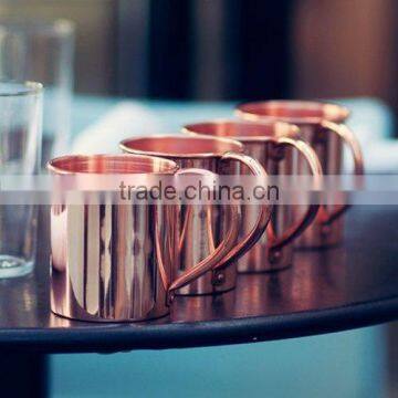 Set of 4 Pcs Hammered copper mug