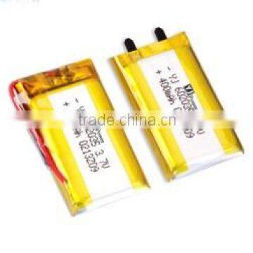 Small size lihtium polymer rechargeable battery 400mah/500mah batteries