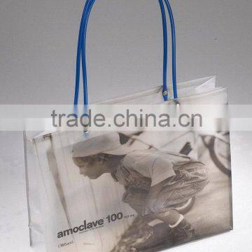 Plastic tube handle carrier bag