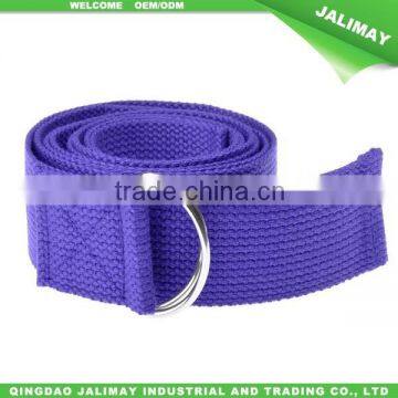 Cotton Yoga Accessories Pilates Stretch Strap With D-Ring photo-3