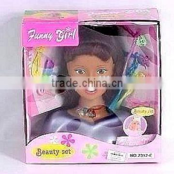 fashion doll diy hair half body big head black doll WW3608213