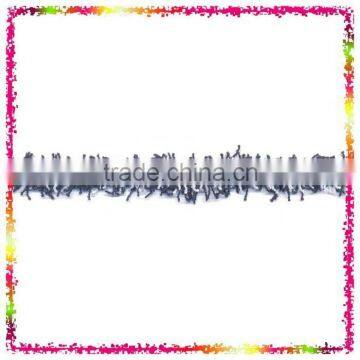 White/ Navy Wool Thread Braid Decorative Trimming Border