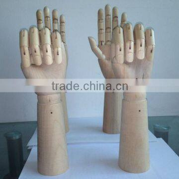 Long wrist wooden hand