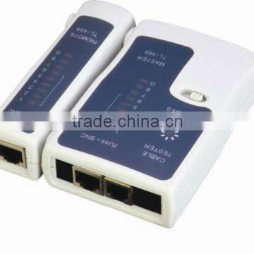 RJ45 cable tester for RJ45(UTP/STP) and RJ11 BNC modular cables