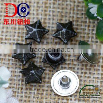 Custom Embossing Logo Black Nickel Metal Rivet, Jeans Rivet , Pocket Rivet